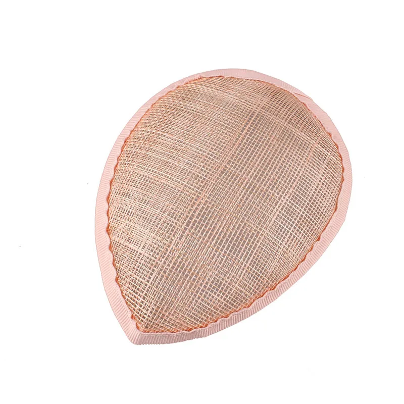light pink 5,"(13 см) КАПЛЕВИДНАЯ форма Sinamay основа для вуалетки вечерние белье ручной работы аксессуары для волос ручной работы женские аксессуары для волос 12 шт./лот MH023 - Цвет: light pink