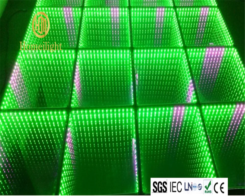 Светодиодный бесконечный 3d танцевальный пол Starlit для светильник дьбы вечеринки