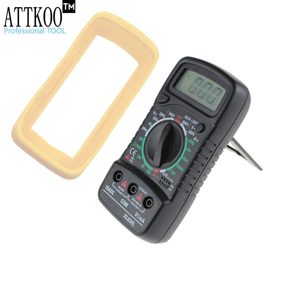 Цифровой мультиметр ATTKOO XL830L с ЖК-дисплеем вольтметр амперметр тестер
