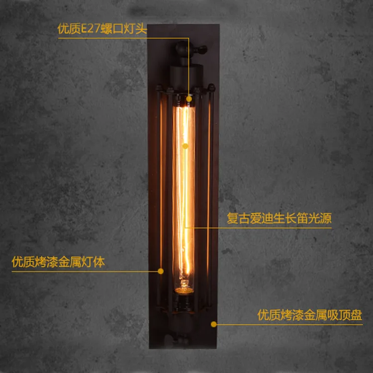 Американский винтажный светодиодный настенный светильник кантри Wandlamp Бар