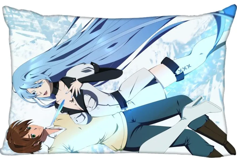 Обычная подушка чехол анимэ Akame ga KILL прямоугольник Подушка на молнии Чехол 45x35 см