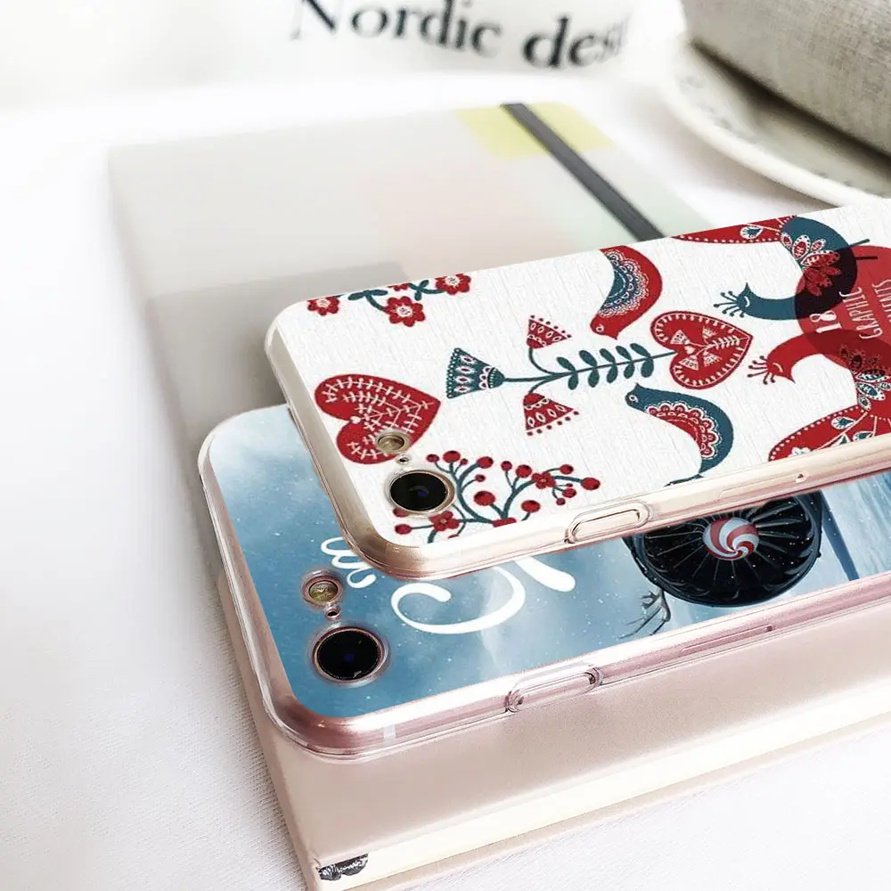 Caseier 2020 Новогодние рождественские чехол для Huawei P9 P10 P20 Lite прозрачные мягкие чехлы