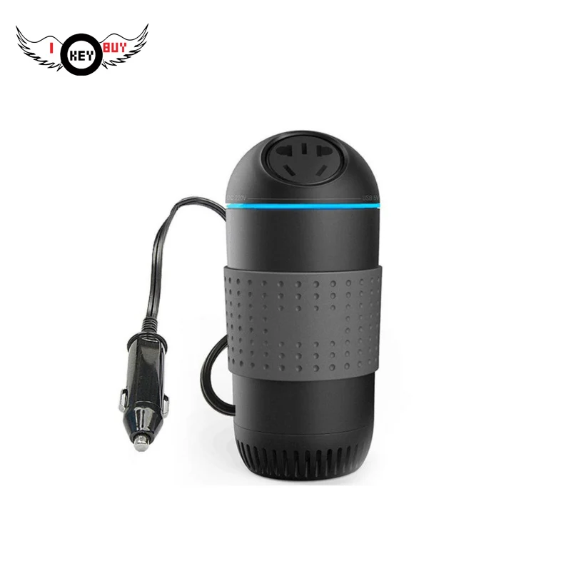 I Key Buy 180 Вт DC 12 В к AC 220 В автомобильный инвертор адаптер 3.1A USB выход Мобильная Автомобильная зарядка Автомобильная черная стиль