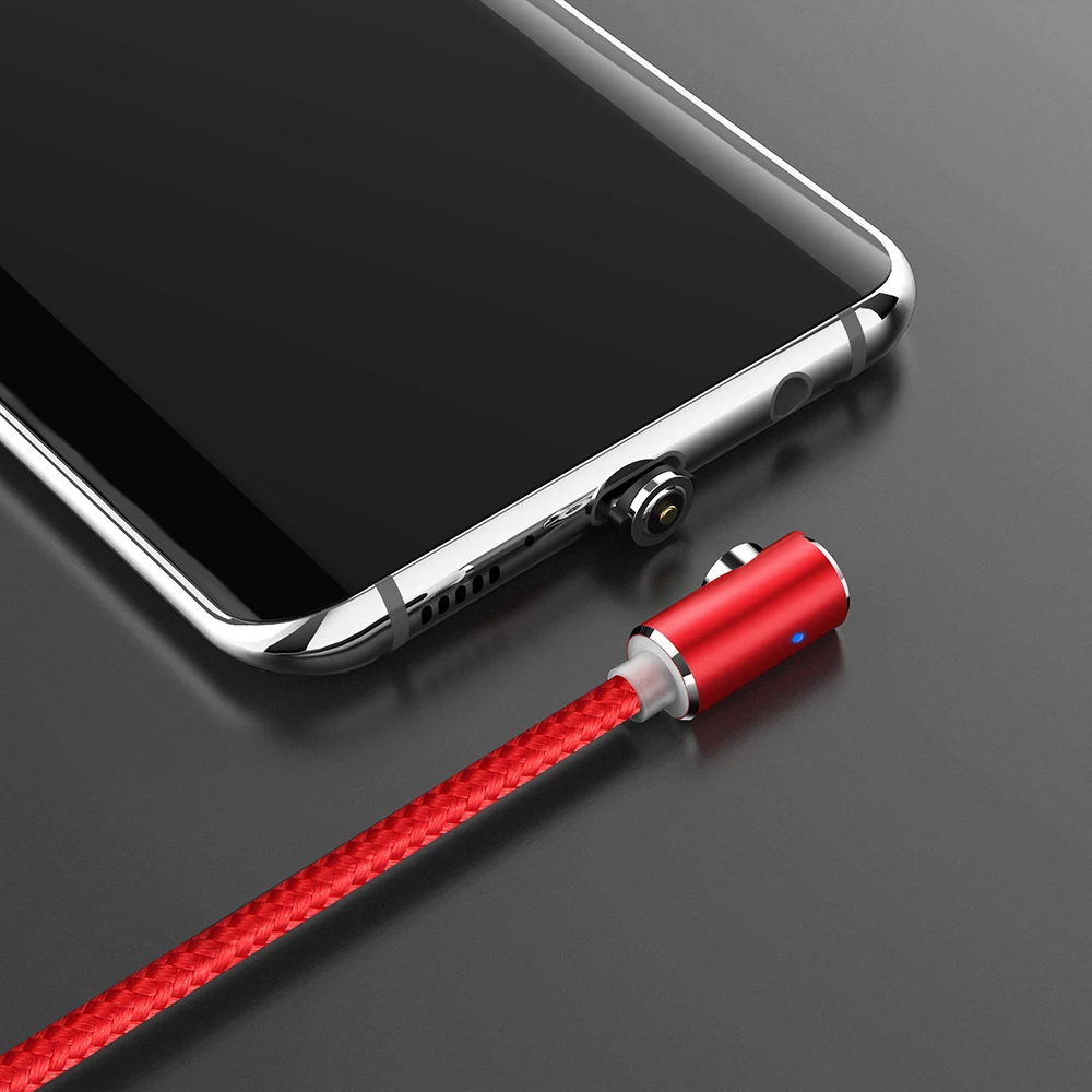 TOPK 90 градусов L Магнитный usb кабель для зарядки type c xiaomi redmi note 7 Usb C huawei p20 lite