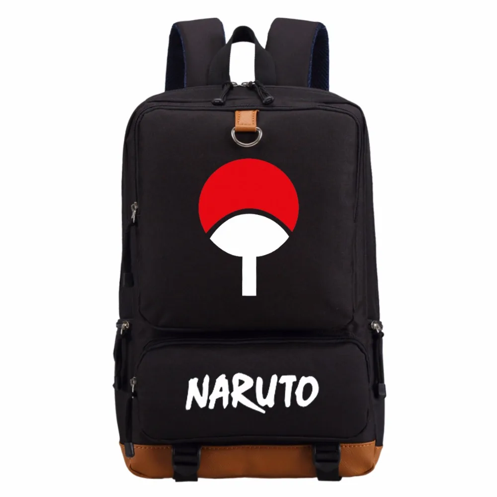 Рюкзак WISHOT Naruto с надписью и круглыми глазами Модный повседневный рюкзак для