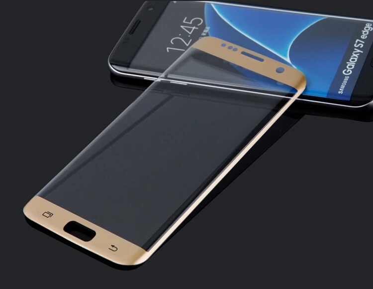 3D полное покрытие закаленное стекло на Samsung Galaxy S7 edge Защитная пленка для экрана S6