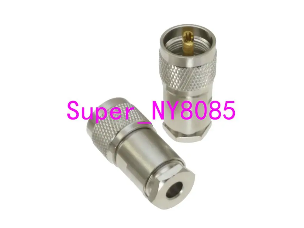 10 шт. UHF PL 259 штекер зажим RG 8X RG59 LMR240 кабель RF разъем|Соединители| |