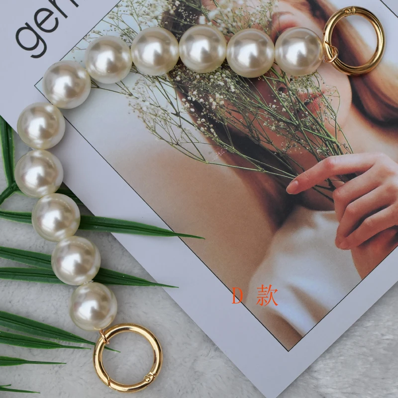 Мм FOND Faux pearl бисерный дизайн женская сумка ремень длина может подгонять Симпатичные дамские Наплечные ремни для сумок два размера смешанные A334