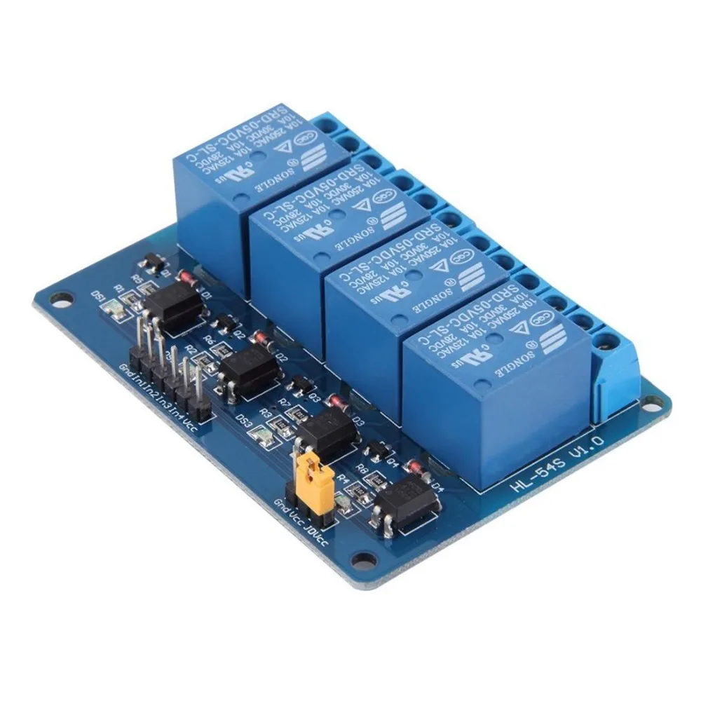 4 канала 5 В релейный модуль Совет щит для PIC AVR DSP ARM MCU Arduino | Электроника