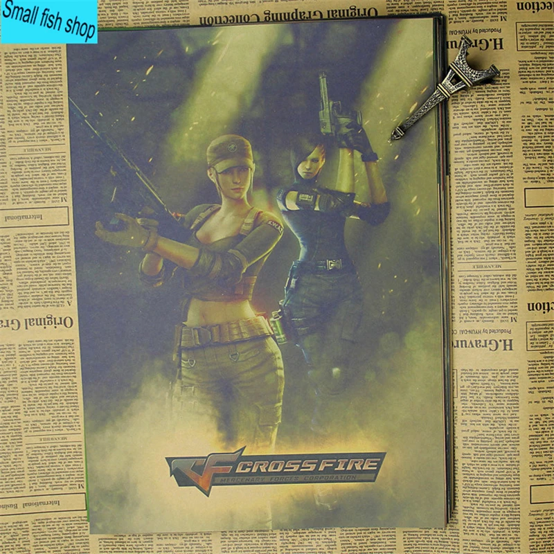 Игровой плакат Cross Fire gunfignt Постер для онлайн-игр украшение дома игровой из