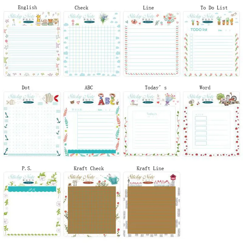 Блокнот для записей блокнот творчества|sticky notes|planner notenotes memo pad |