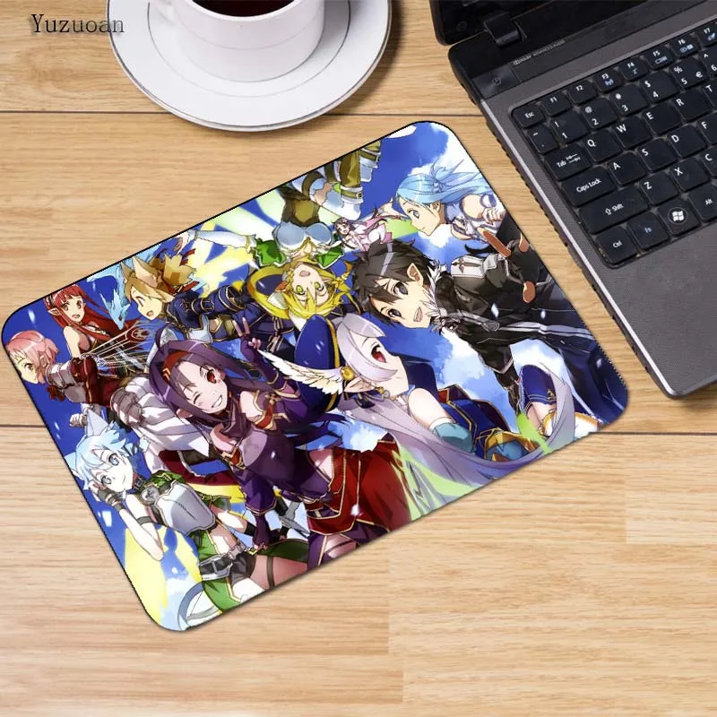 Yuzuoan sword art online sao компьютерная коврик для мыши коврики украшения рабочего стола