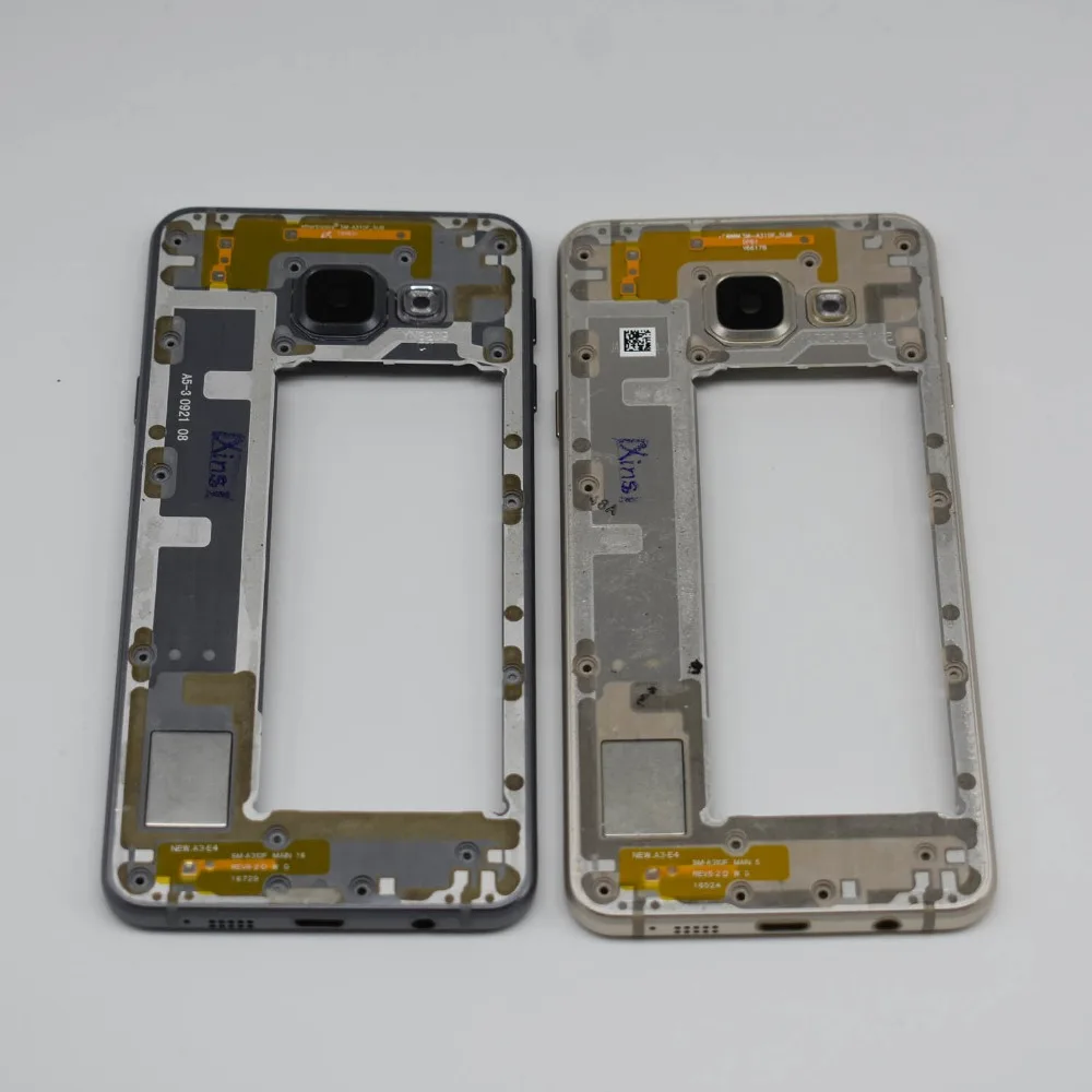 Оригинальная средняя рамка для Samsung GALAXY A3 2016 A310 A310F A510 A510F пластина корпус с