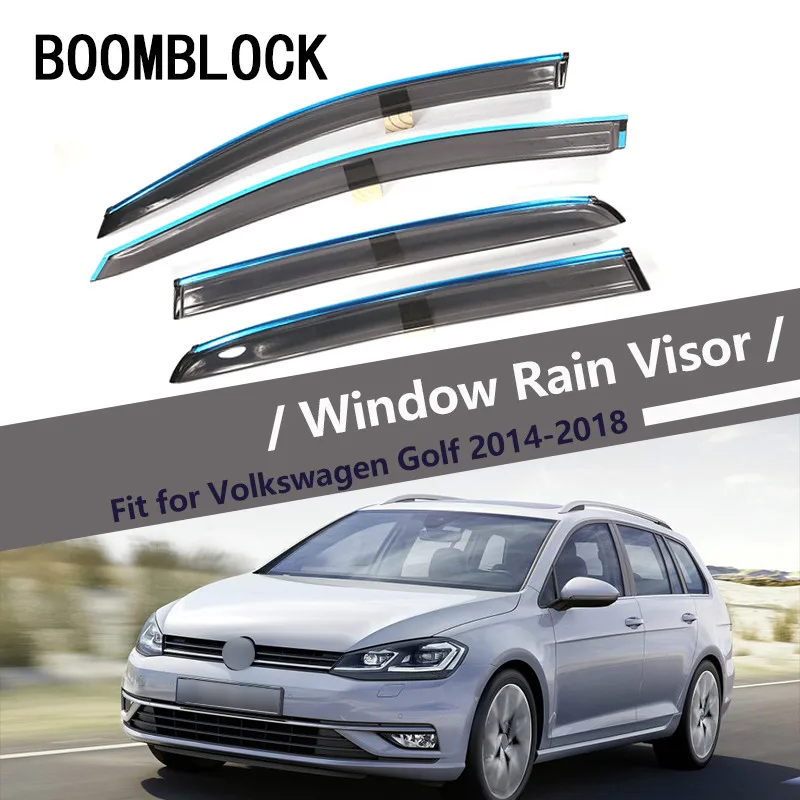 Высокое качество 4 шт. дымчатое окно дождевик для VW Golf 7 2018 2017 2016 2015 2014 стильные
