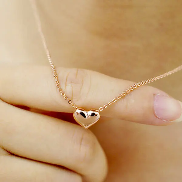 Модное простое любовное сердечко подвеска ожерелье ювелирные изделия подарки