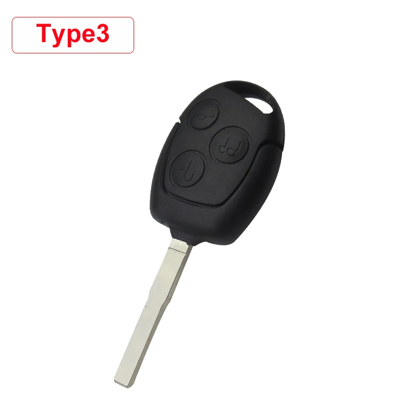 Type3 OkeyTech 3 кнопки микро переключатель Автомобильный ключ оболочка для Ford Mondeo Focus 2 3 Festiva Fiesta Transit пульт дистанционного управления Замена чехол Fob - Цвет: Type3