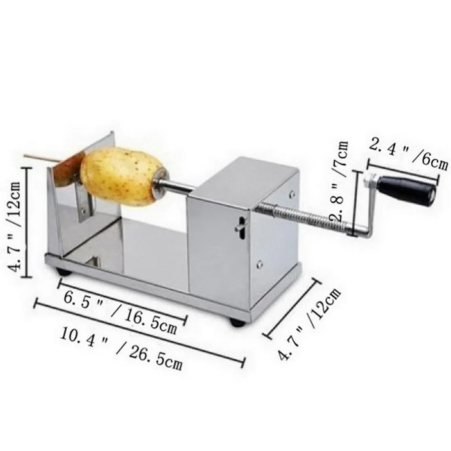 1PCS Cooking Tools Stainless Steel Spiral Cutter Potato Slicer Manual Twisted Cuttting Batata Machine For Home Restaurant | Дом и сад