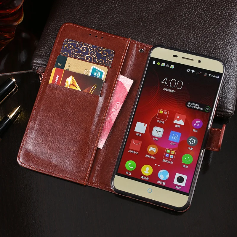 Роскошный флип-чехол-бумажник из искусственной кожи для ZTE V5 Pro N939St N939Sc 3 Чехол 5