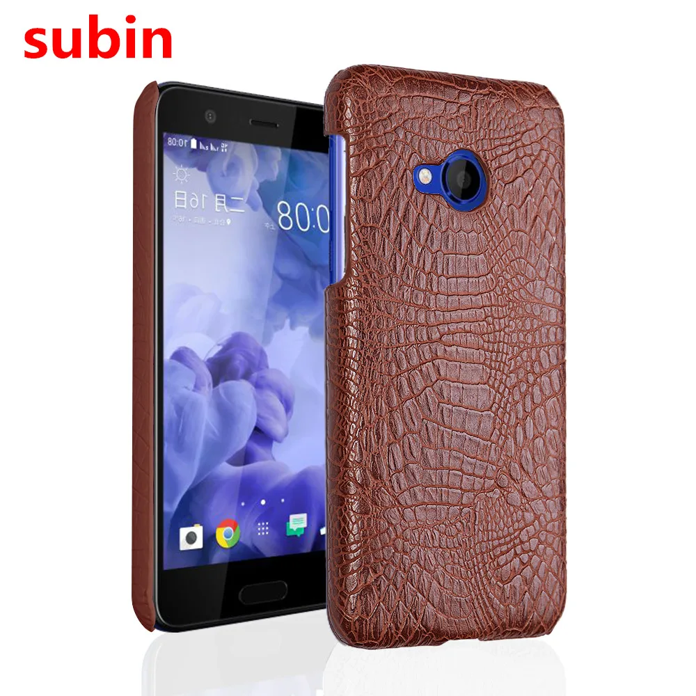 

New arrival For HTC U Play 5.2inch Case Retro Luxury Crocodile Skin Protective Cover For HTC Alpine Phone Bag Case