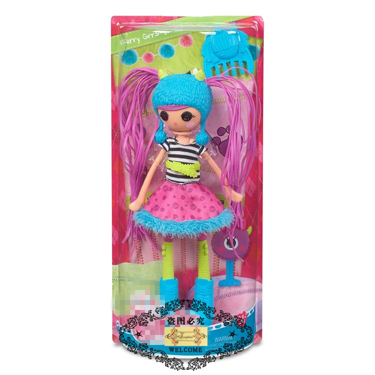 Lalaloopsy/23-25 см, подарки в упаковке для девочек, подарок на день рождения, нарядная кукла с маленькими аксессуарами, набор для девочек, кукла, подарки с оригинальной коробкой - Цвет: Purple hair