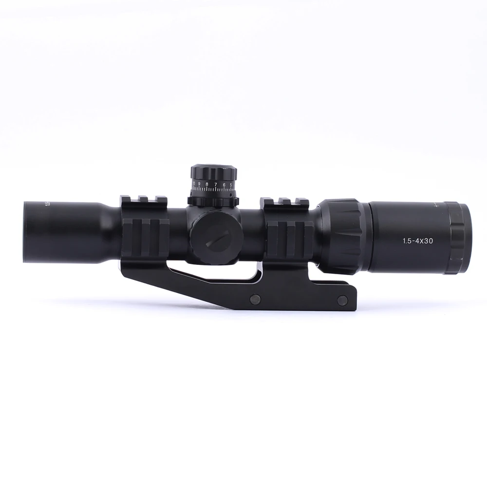 Оптический прицел SPINA OPTICS 1 5 4X30 тактический arisoft с тройной подсветкой и шевронным