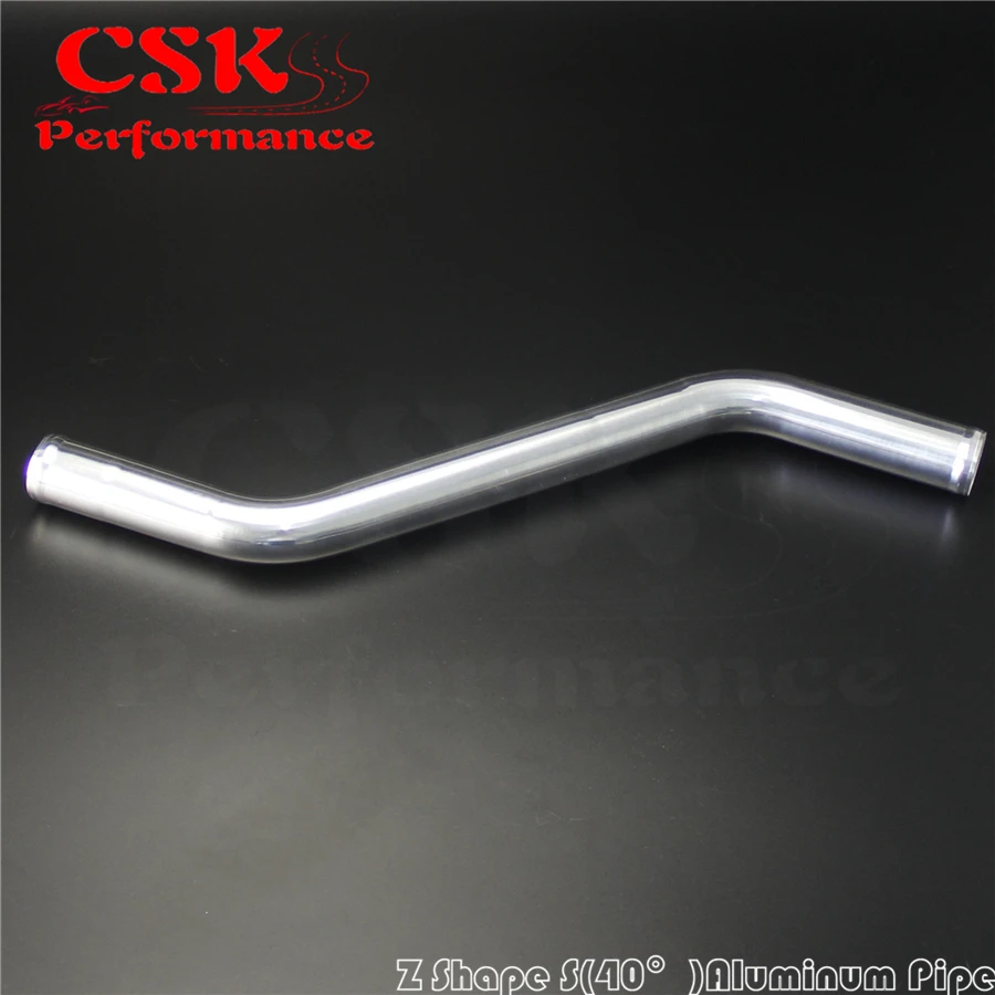 Z / S Shape Aluminum Intercooler Intake Pipe Piping Tube hose 38mm 1.5&quot inch L=450mm |
