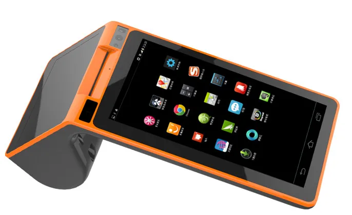 POS терминал для чекового принтера Android с двумя экранами встроенный NFC/RFID