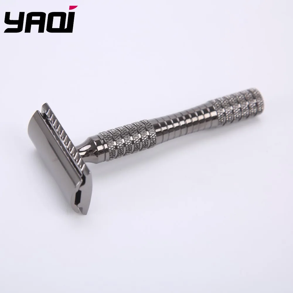 Yaqi Gunmetal цветная накатанная Безопасная бритва