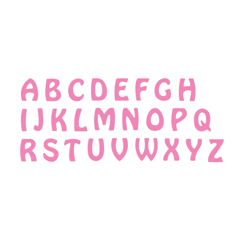 Алфавит Письмо A-Z металлические режущие штампы для DIY Скрапбукинг альбом тиснение папка для бумаг производитель шаблон Декор трафарет ремесло