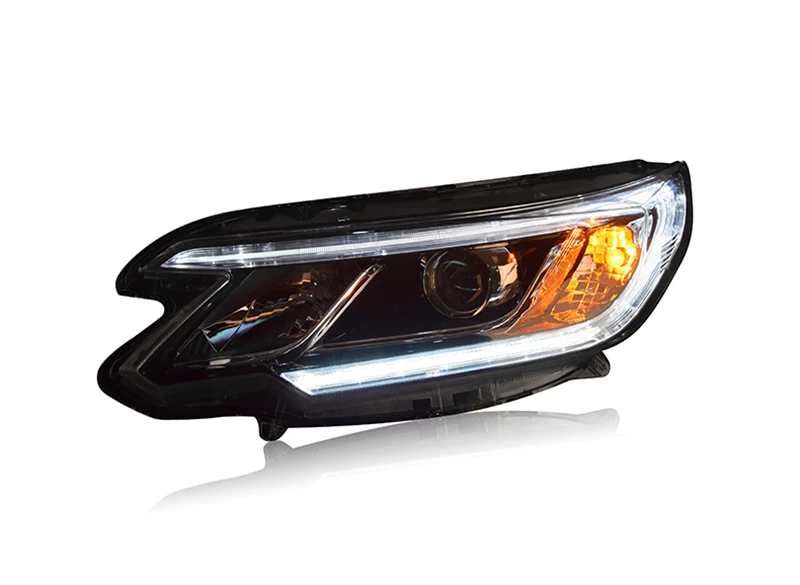 Головной свет аксессуары автомобильный Стайлинг для Honda CR-V светодиодный фары для CRV светодиодный DRL Bi-Xenon H7 hid комплект angel eye ближнего света