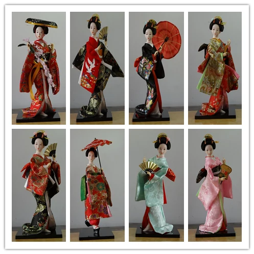 Статуэтка из смолы 30 см японское кимоно куклы династии Танг Кабуки гейши