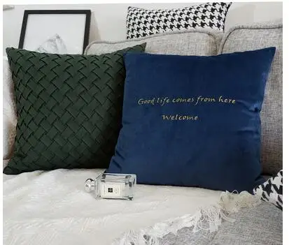 Зеленый светильник наволочка роскошный современный минималистичный