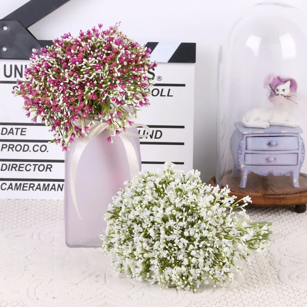 Gypsophila пластиковые искусственные цветы для свадебной вечеринки домашний декор