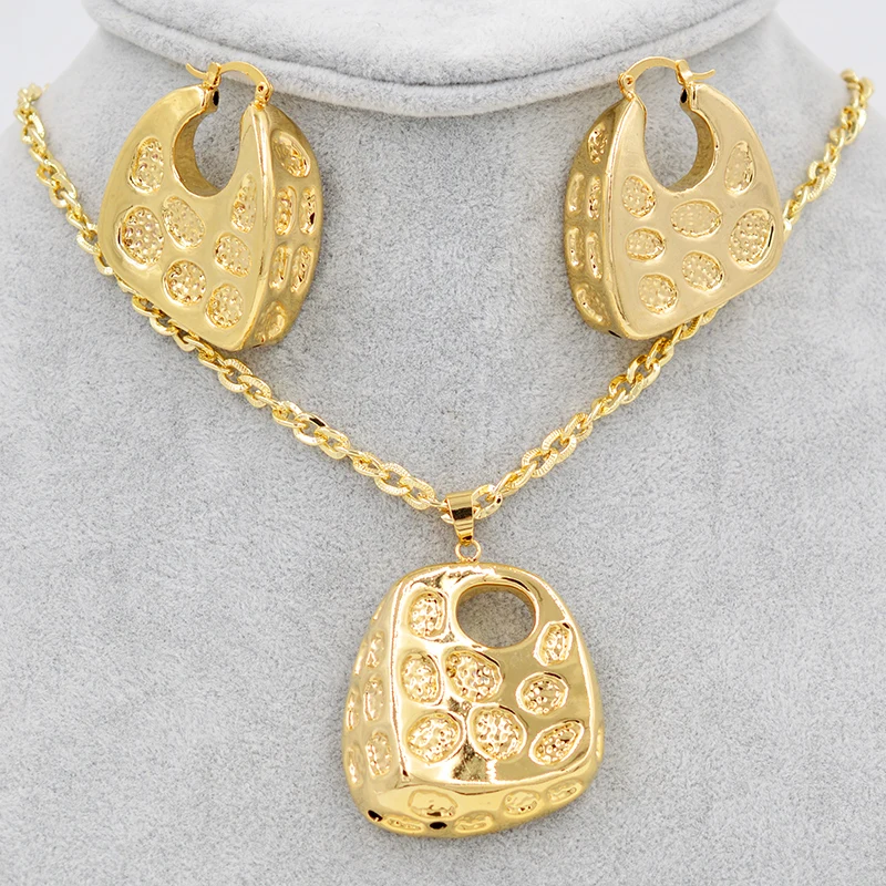 Sunny Jewelry Модные Ювелирные наборы большой обруч медный набор украшений для женщин