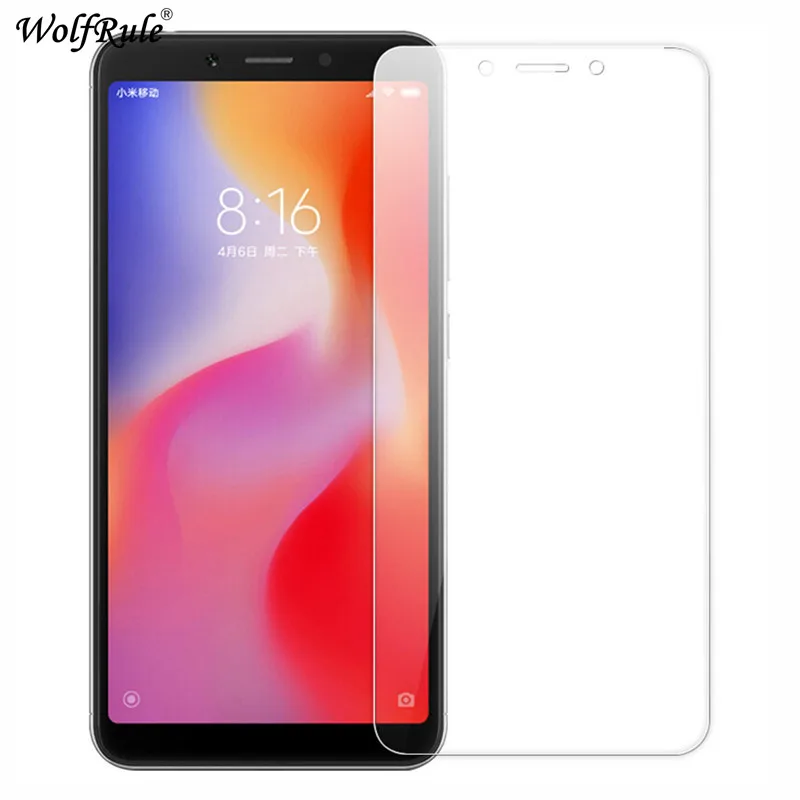 2 шт. Защитное стекло для экрана Xiaomi Redmi 6 закаленное 6A с защитой от царапин пленка