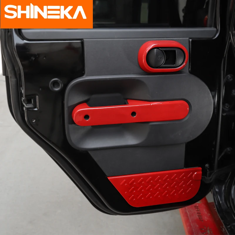 SHINEKA ABS автомобильные интерьерные дверные ручки украшения кольца крышки наклейки