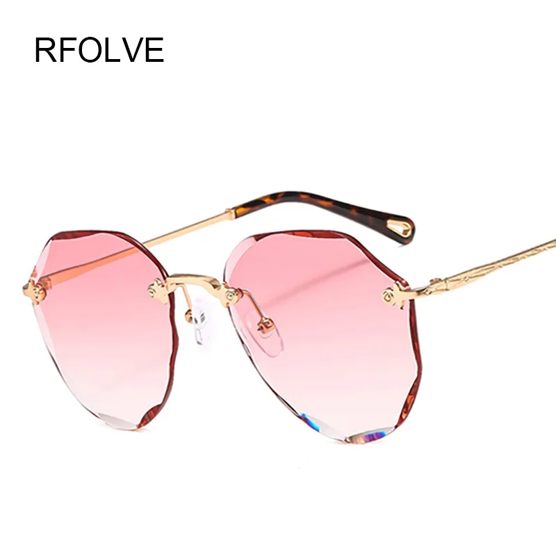 Женские солнцезащитные очки RFOLVE высококачественные без оправы для путешествий