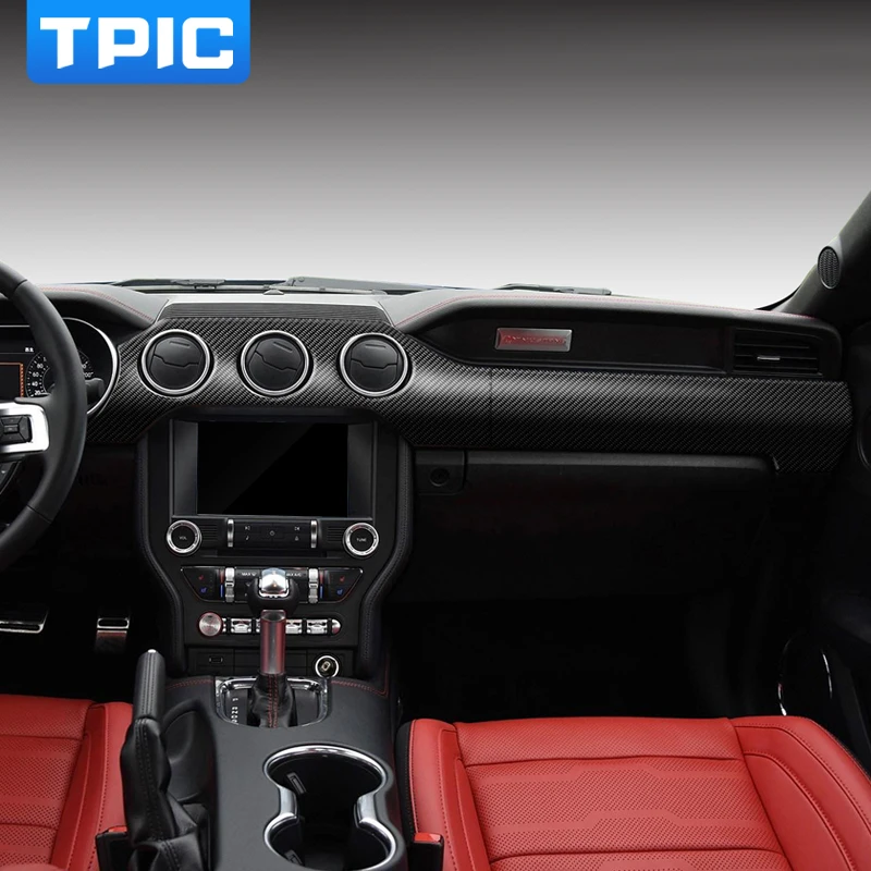 TPIC для Mustang приборная панель из углеродного волокна автомобильные наклейки и
