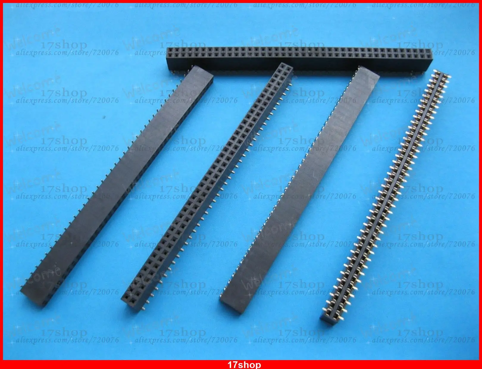 50 pcs Gold SMT SMD 2.54mm 80pin Breakable Female Pin Header Double Row Strip | Обустройство дома
