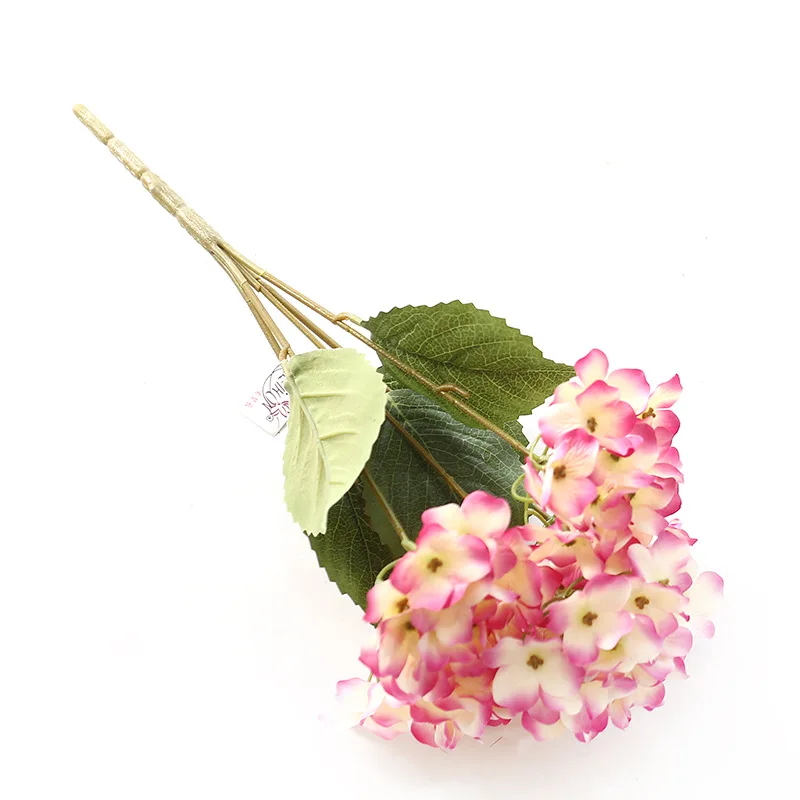 

Artificial Flower Silk Hydrangea Bouquet for Wedding Party New Year Decoration Fake Flowers Home Decor