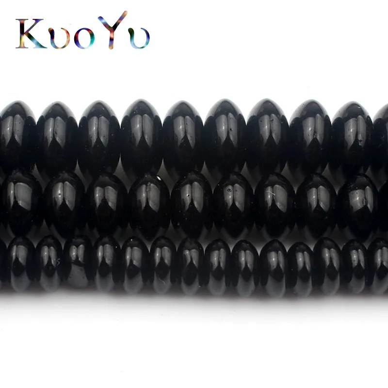 Черные Хрустальные стеклянные бусины прокладка свободные Ронделл для