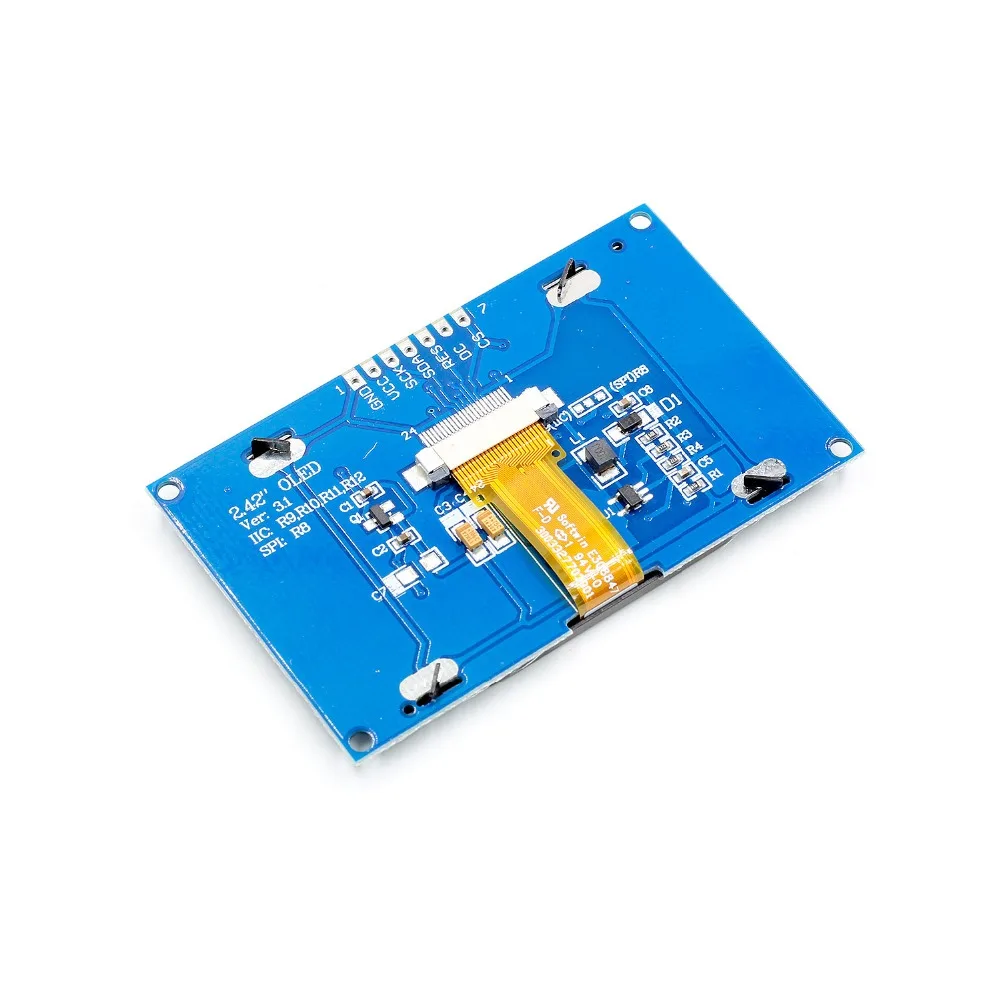Белый 2 42 &quot2 дюймовый ЖК экран 12864 OLED дисплей модуль IIC I2C SPI серийный для C51 STM32