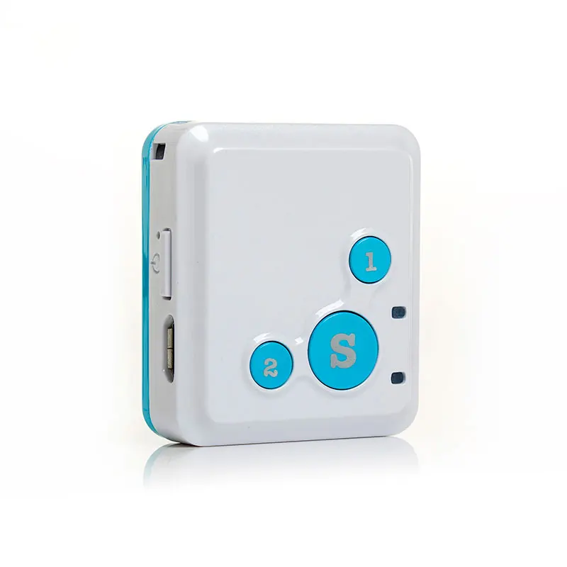 Blue Крошечные V16 gps в реальном времени локатор трекер GSM GPRS SOS сигнализация няня малыш персональный отслеживания устройства APP веб-двухстороннее обсуждение SMS - Цвет: Blue