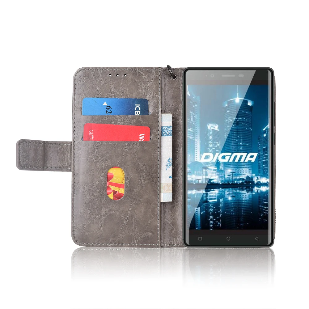 Кожаный чехол-книжка для Digma CITI Z530 3G чехлы с цветочным принтом 100% специальный