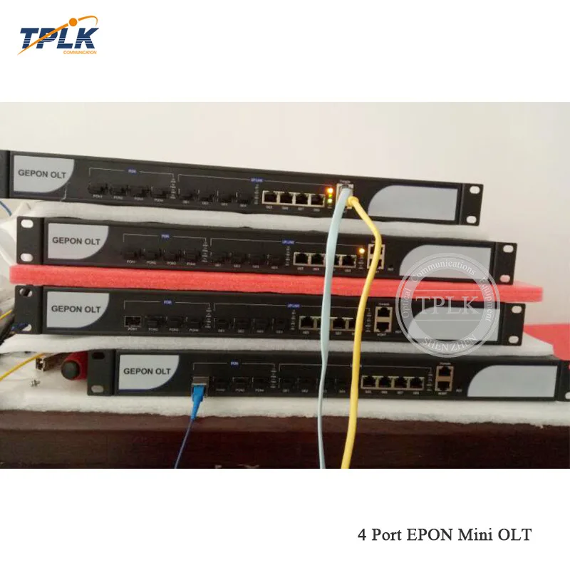 Лучшая цена 4 портовый EPON mini OLT с модулями SFP 1G портовое мини оборудование может