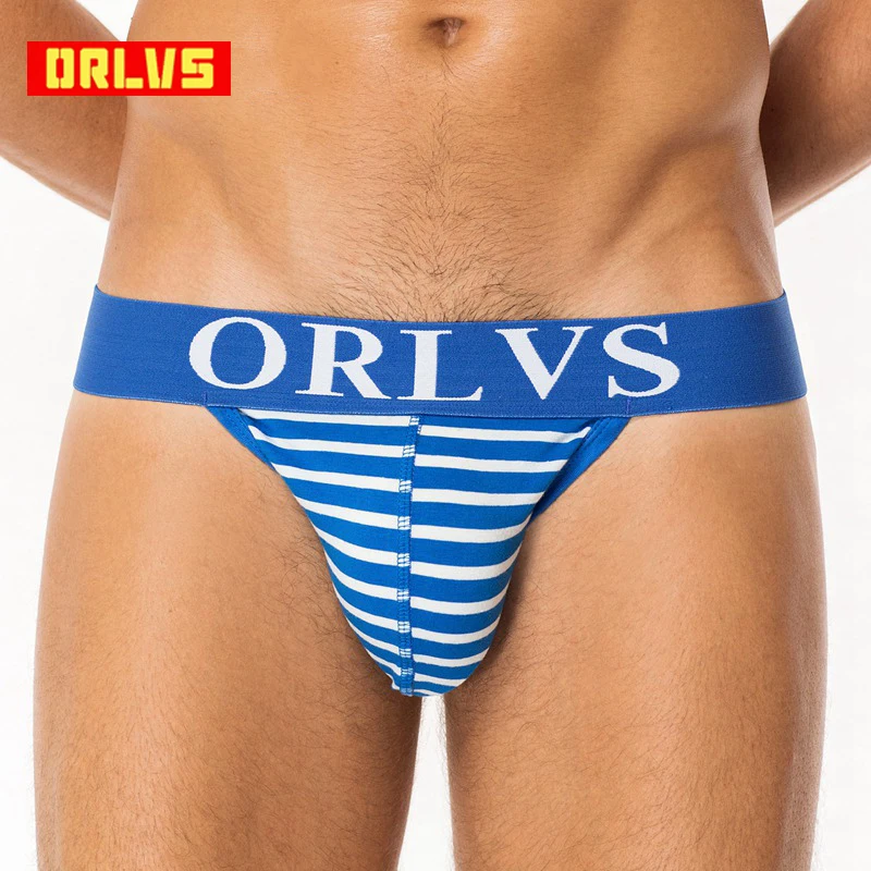 

Мужские трусы джоки ORLVS, белые стринги, бандаж, 4 цвета, сексуальное нижнее белье для мужчин, гей-трусы