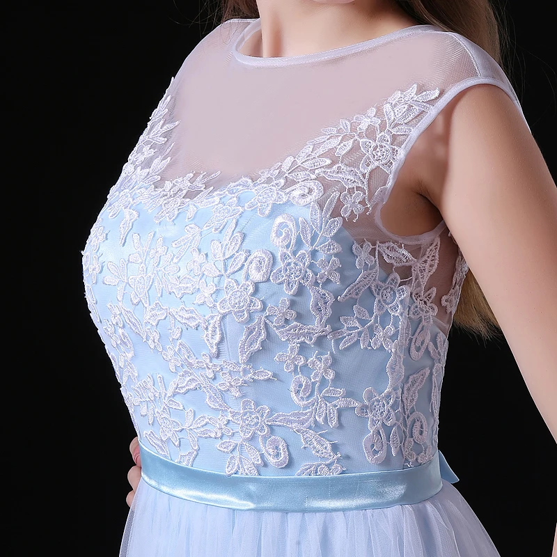Forevergracedress дешевые Иллюзия шеи платье подружки невесты Новое поступление Кружева