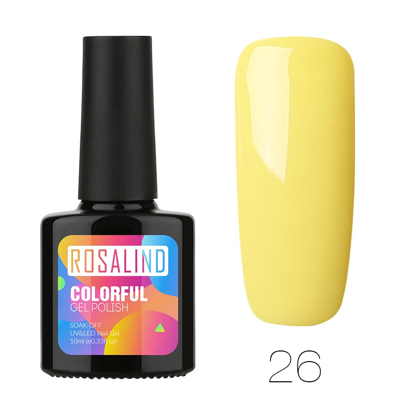 Glass 26 ROSALIND Гель-лак для ногтей поли для гель-лака для ногтей УФ-цвета светодиодный праймер для ногтей арт-набор строитель Топ гель для базового покрытия гибридные Лаки - Цвет: Glass 26