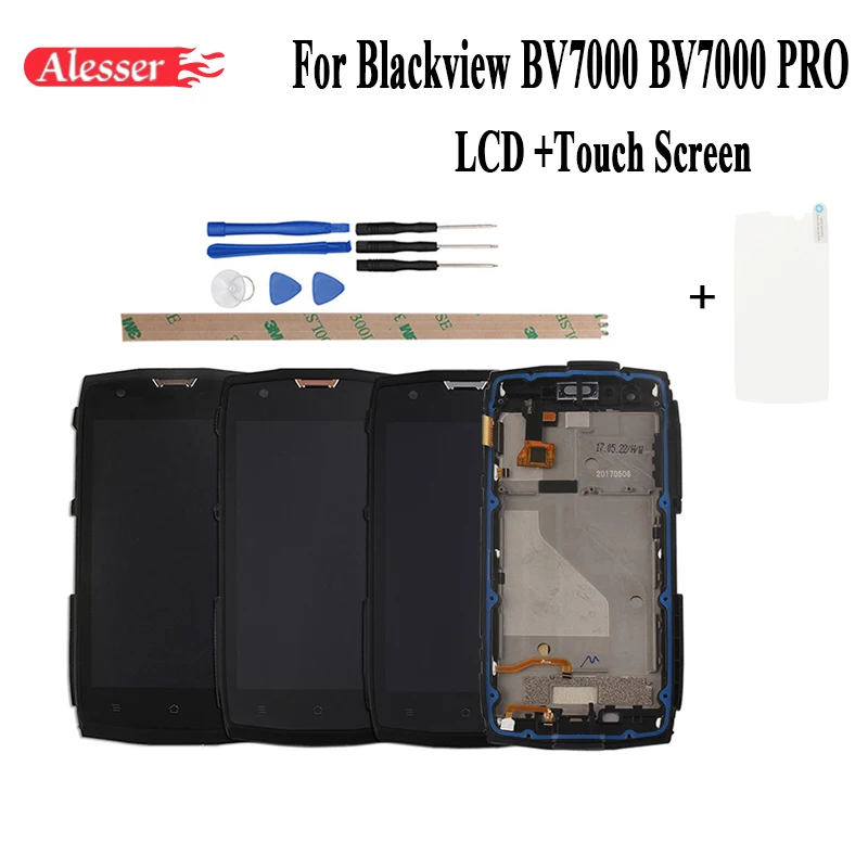 Alesser Android 7 0 для Blackview BV7000 PRO ЖК дисплей + сенсорный экран рамка дигитайзер