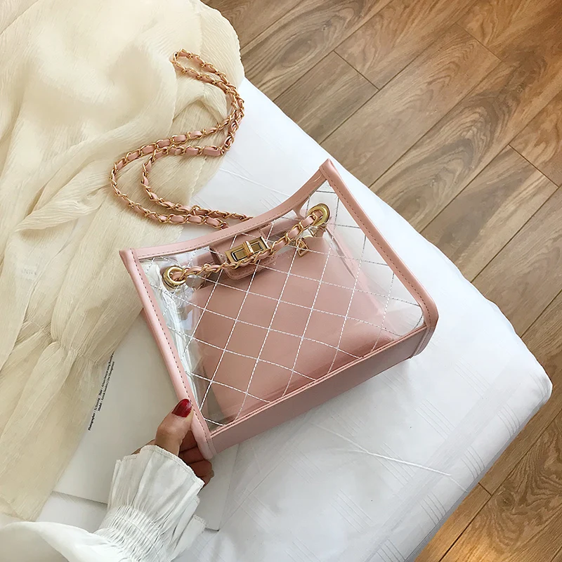 Sac сумка женская сумка прозрачная сумка из ПВХ конфетного цвета сумка дизайнерские кошельки, через плечо Bolsa